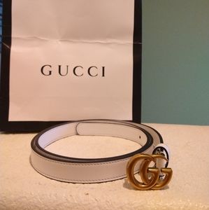 Gucci GG Marmont Skinny Belt